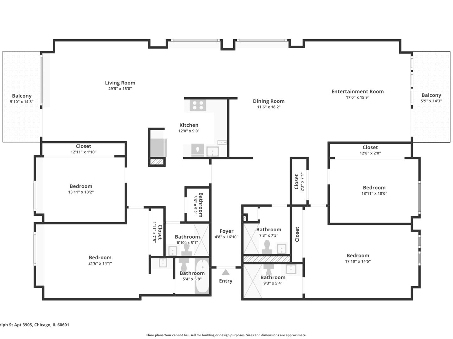400 E Randolph St #1119-20 Chicago, IL 60601