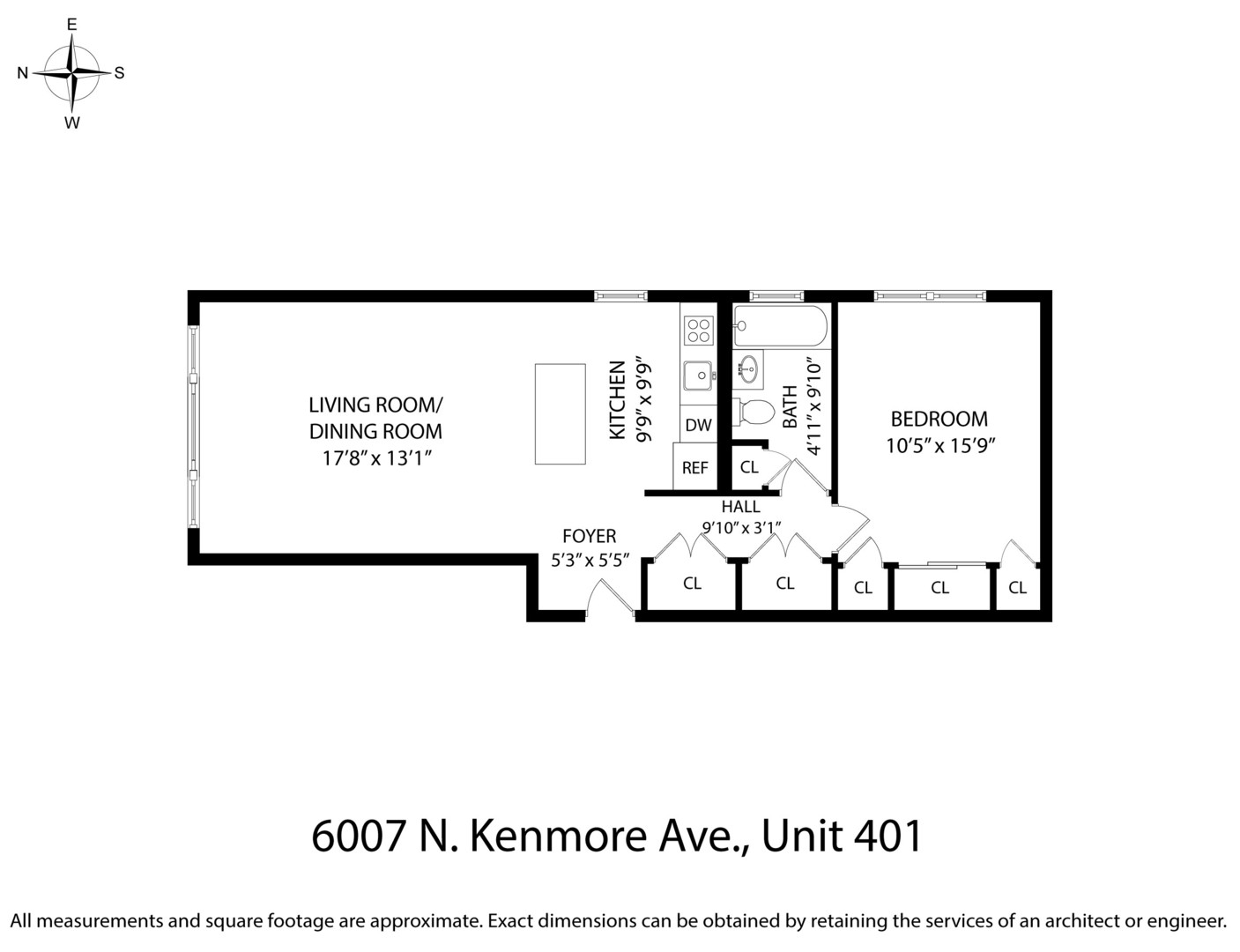 6007 N Kenmore Ave #401 Chicago, IL 60660