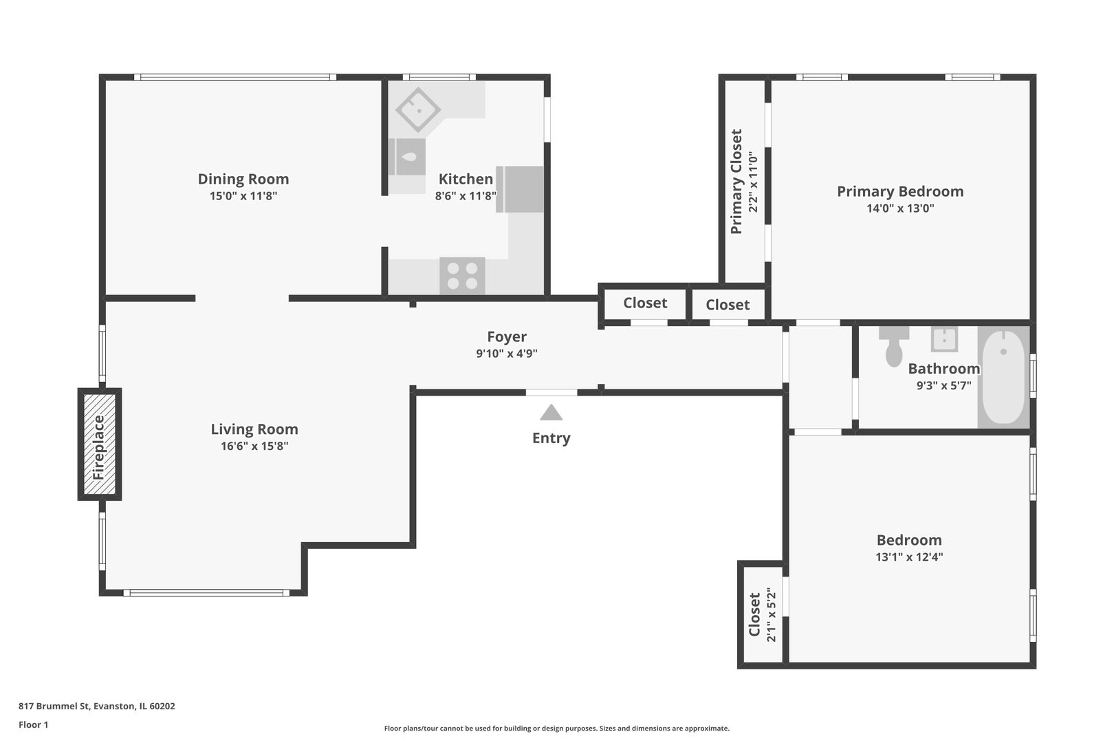 817 BRUMMEL St #2N Evanston, IL 60202