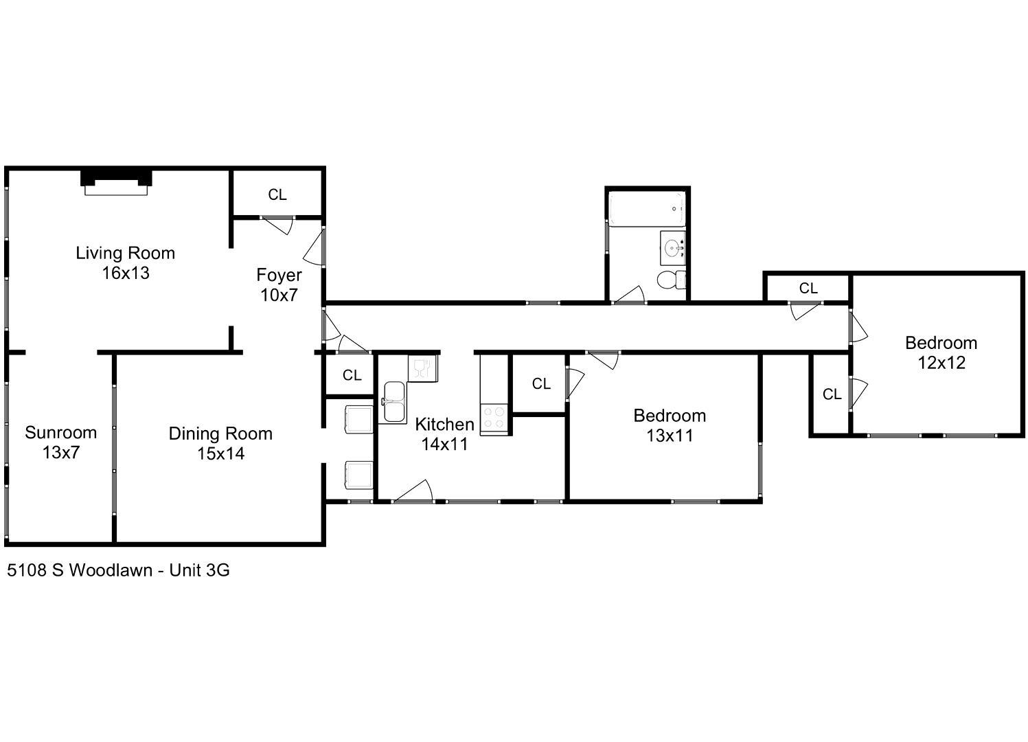 5108 S Woodlawn Ave #3G Chicago, IL 60615